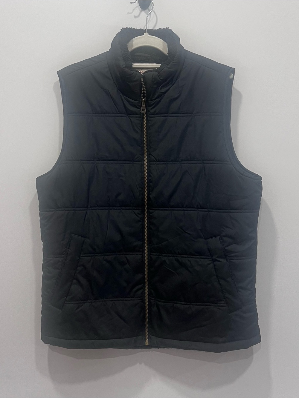 Weatherproof Vintage Men's Black Quilted Zip Vest